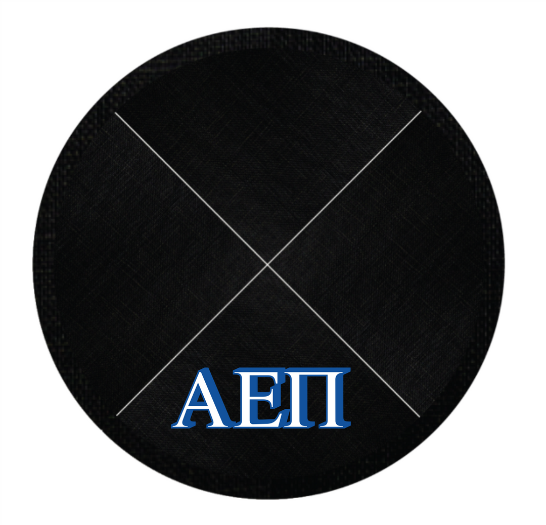 AEPi - Black Linen Kippah