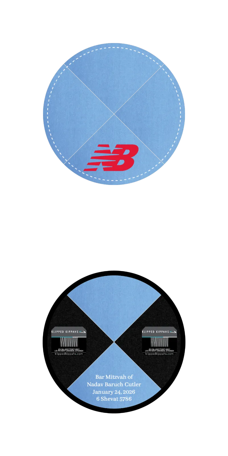 Custom Cotton Kippah - Customer's Product with price 5.71 ID LQlZ6K456JyRWc2F5QdeehyM