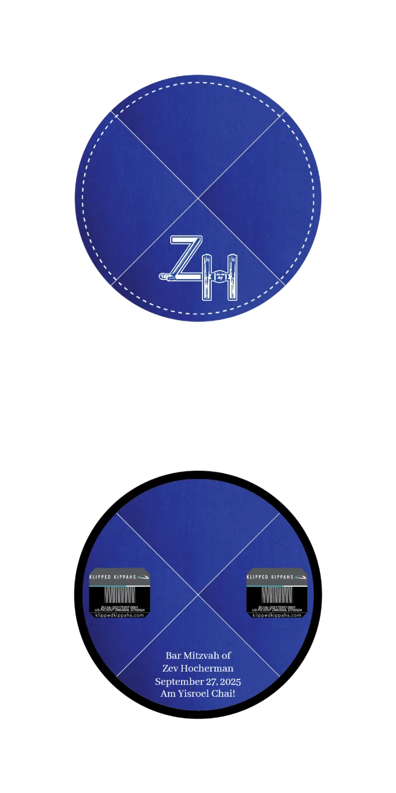 Custom Cotton Kippah - Customer's Product with price 5.71 ID 2uuoHY3ulEeyFqhEEX0PB0OV