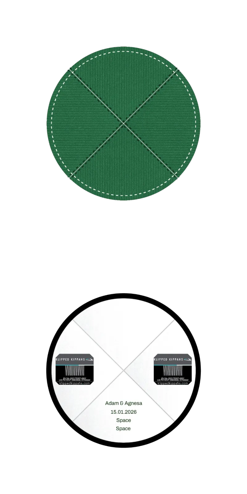 Custom Corduroy Kippah - Customer's Product with price 5.41 ID ZcQF09OOGlVeO20omEIYT6Pz