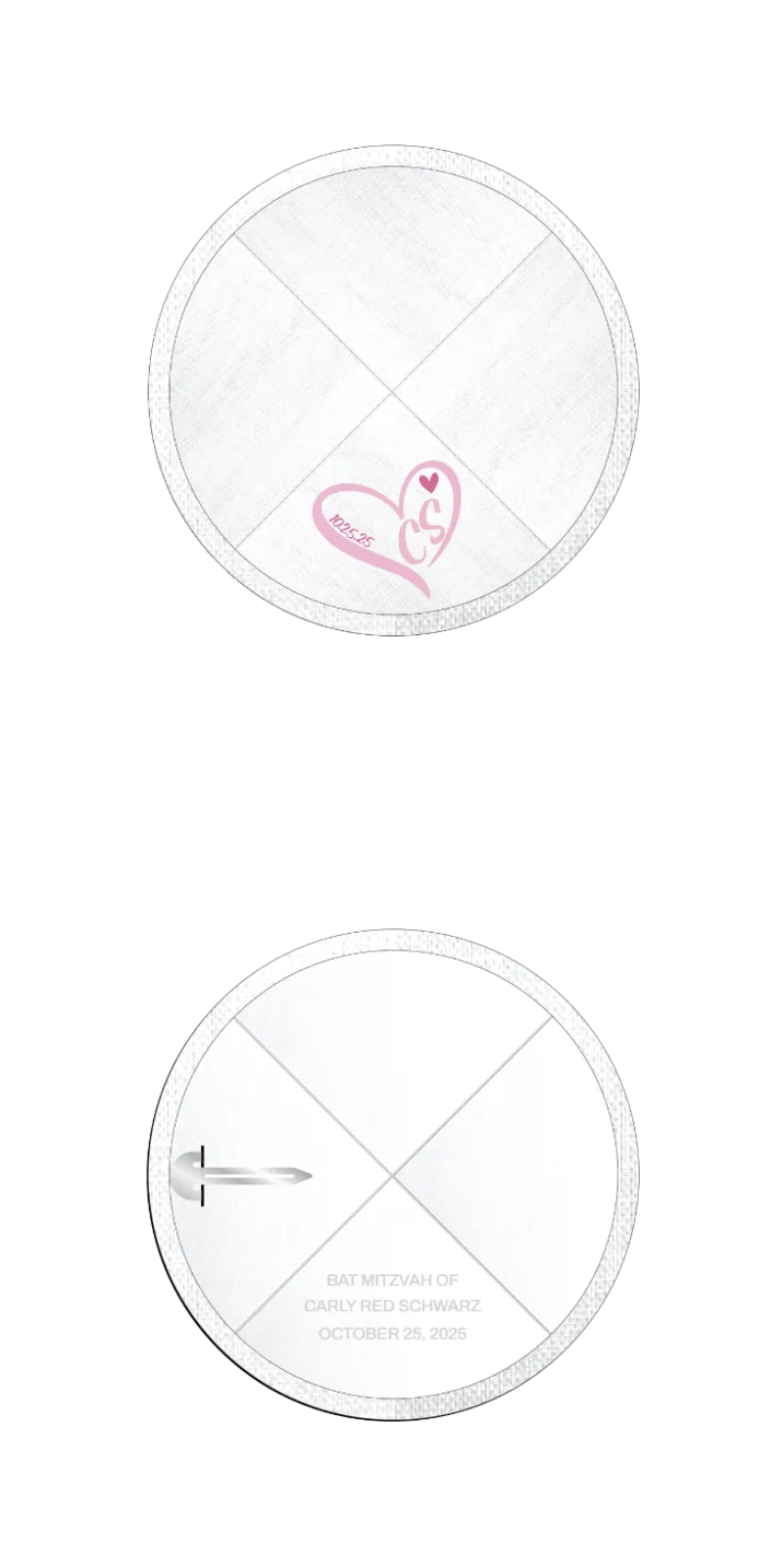 Custom Linen Kippah - Customer's Product with price 4.53 ID BqvCspUNtQRMq1J3e57Rtbn3