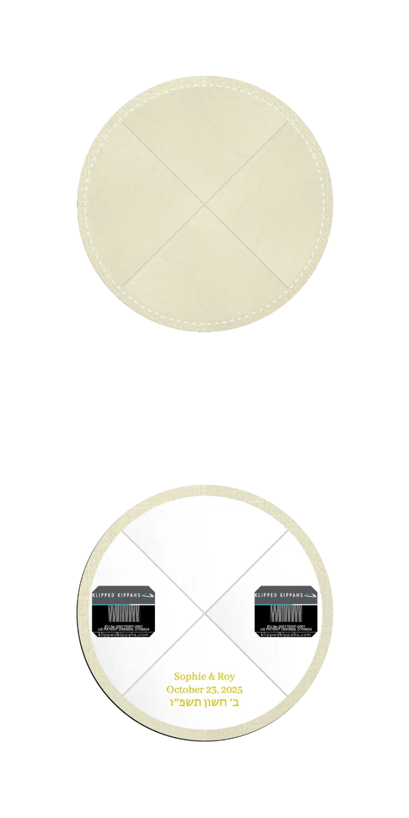 Custom Linen Kippah - Customer's Product with price 5.11 ID yAE_u7NQDYJmeXyE3j-1QrM9
