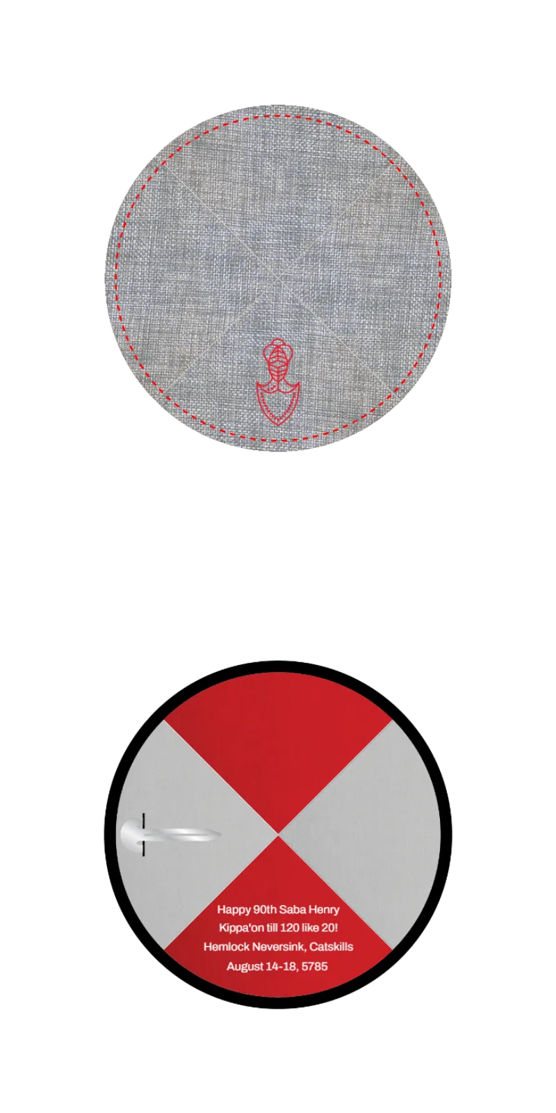 Custom Linen Kippah - Customer's Product with price 6.33 ID E5iurSDJX7EFpcvmHVoiy1jG