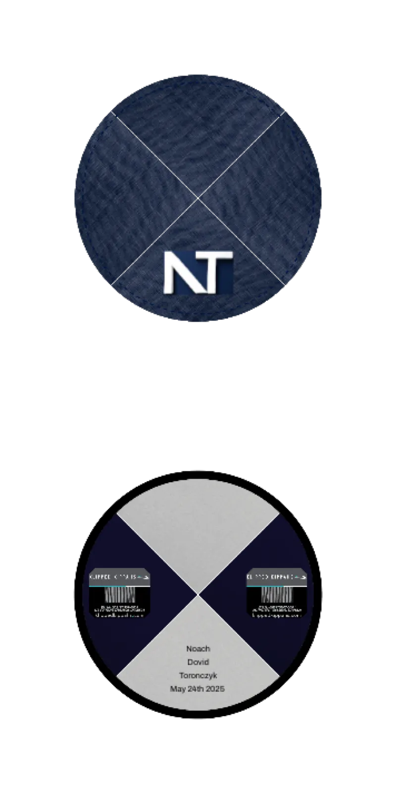 Custom Linen Kippah - Customer's Product with price 7.51 ID w54_Epa38OG-h1D0NW_wLOX0