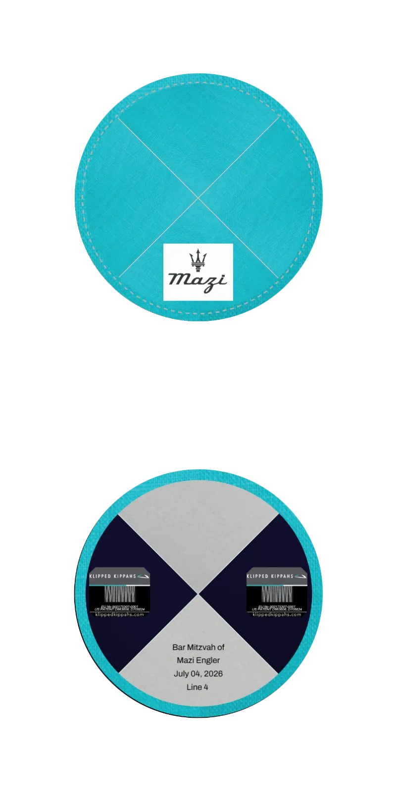 Custom Linen Kippah - Customer's Product with price 7.51 ID zk-YY7AwxZJfJ_2qWfMtNNfM