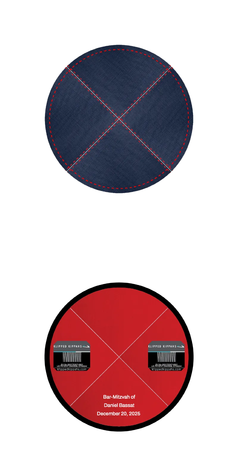 Custom Linen Kippah - Customer's Product with price 5.41 ID k_d0Uw5sCaB5Otv4remzhQFb