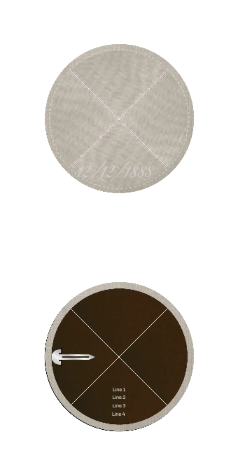 Custom Linen Kippah - Customer's Product with price 4.83 ID zbyLkP75jgygfD_rSx5vA3LE