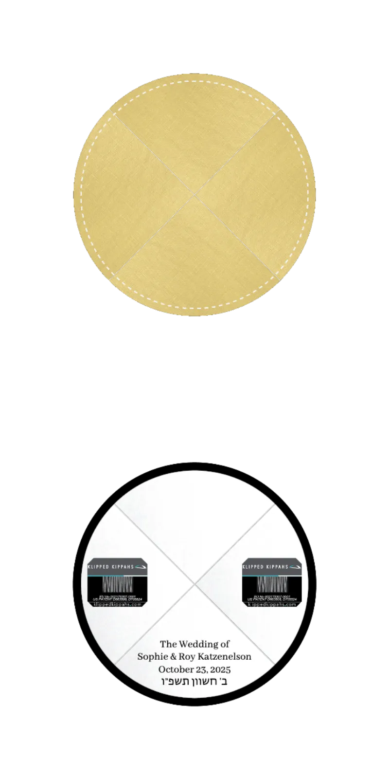 Custom Linen Kippah - Customer's Product with price 5.11 ID 7d4UHSSLCepmorBn9YQDSzTM