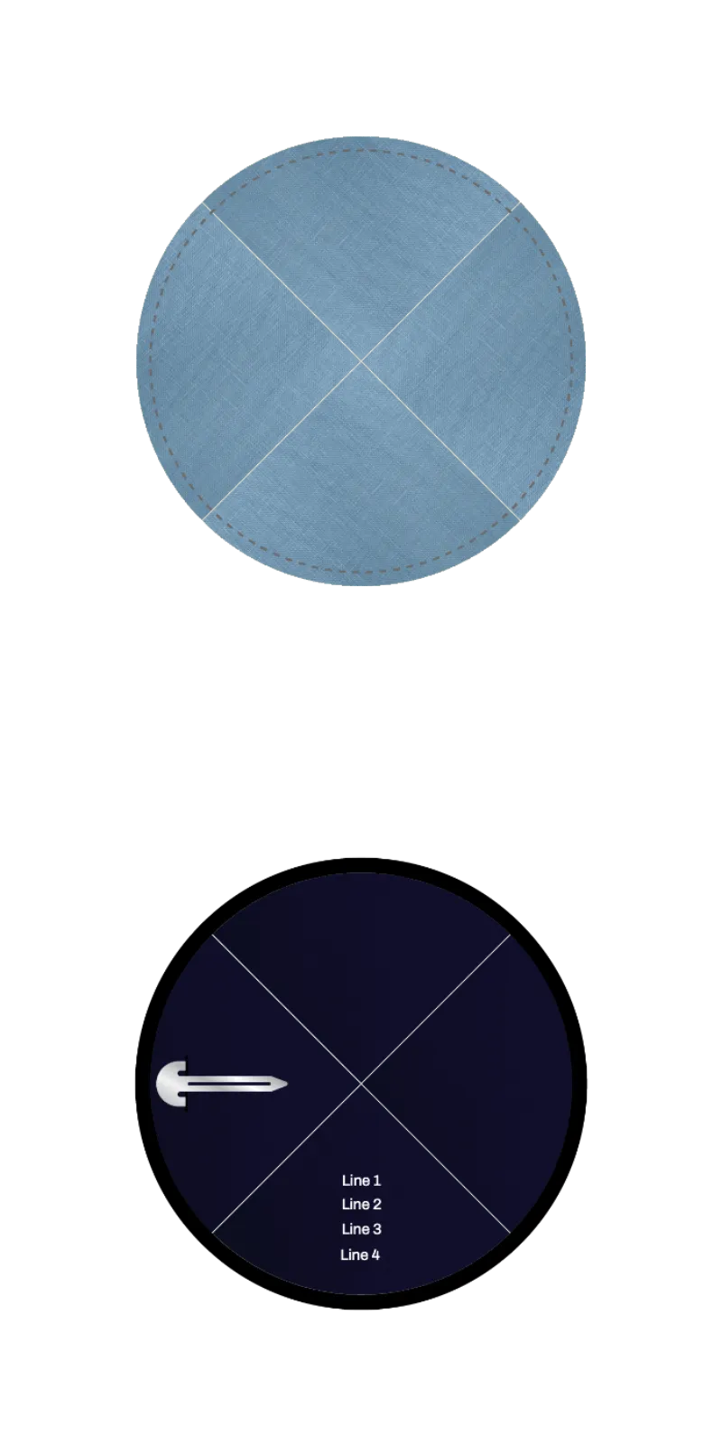 Custom Linen Kippah - Customer's Product with price 3.93 ID rBfG-q75LCZGLiGPJ-zOgLbU