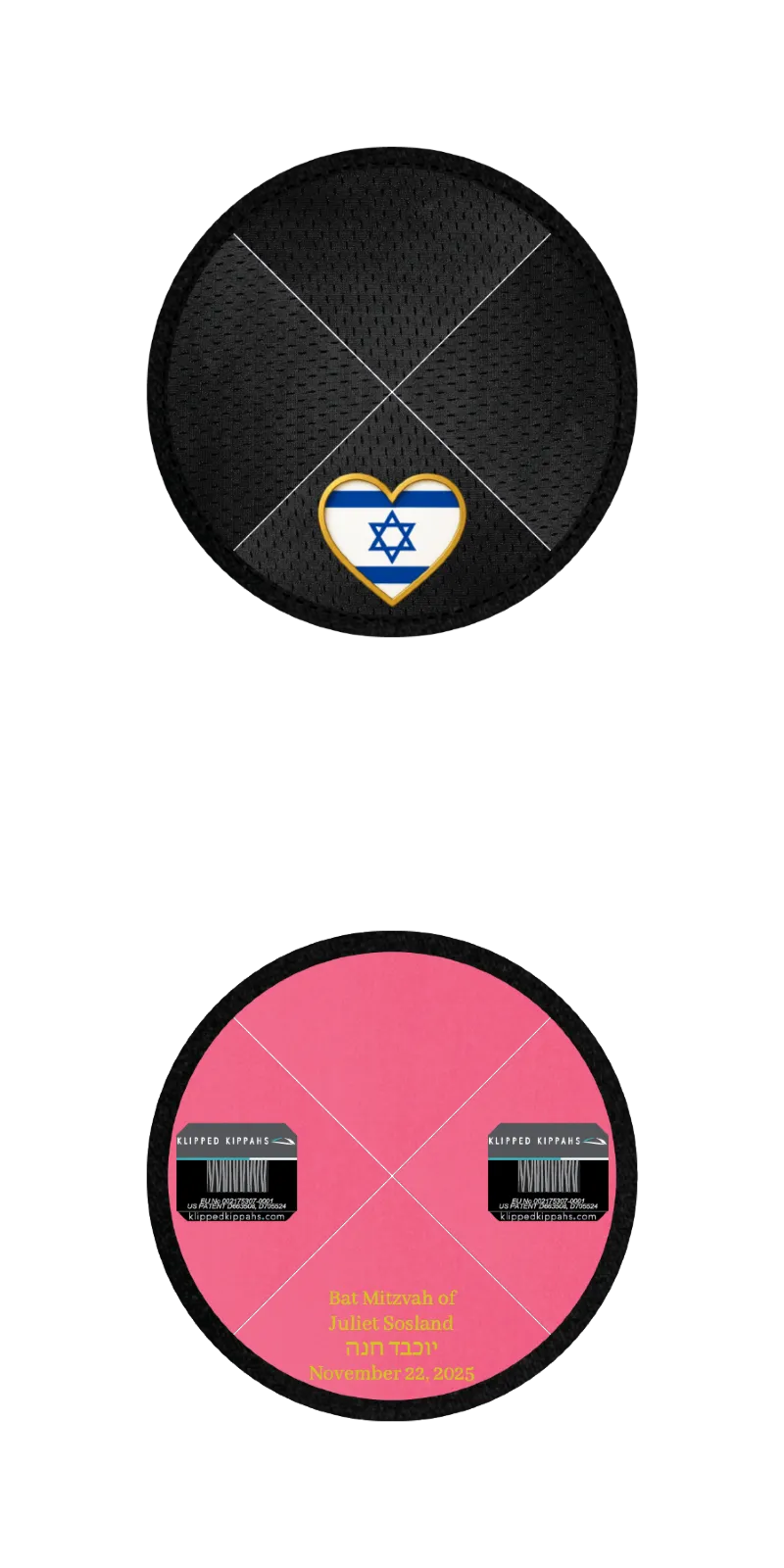 Custom Mesh Kippah - Customer's Product with price 5.71 ID pec0ZJZDDWOXTYcKYXkB7rNk