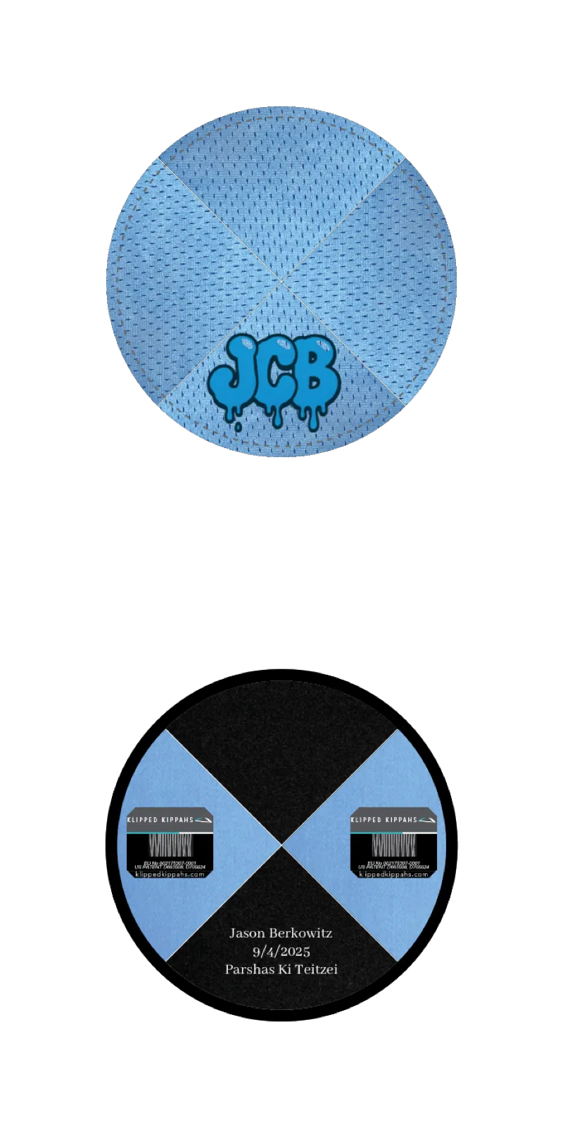 Custom Mesh Kippah - Customer's Product with price 7.51 ID fjXm22xu5sSCo3iriKS2eDWn
