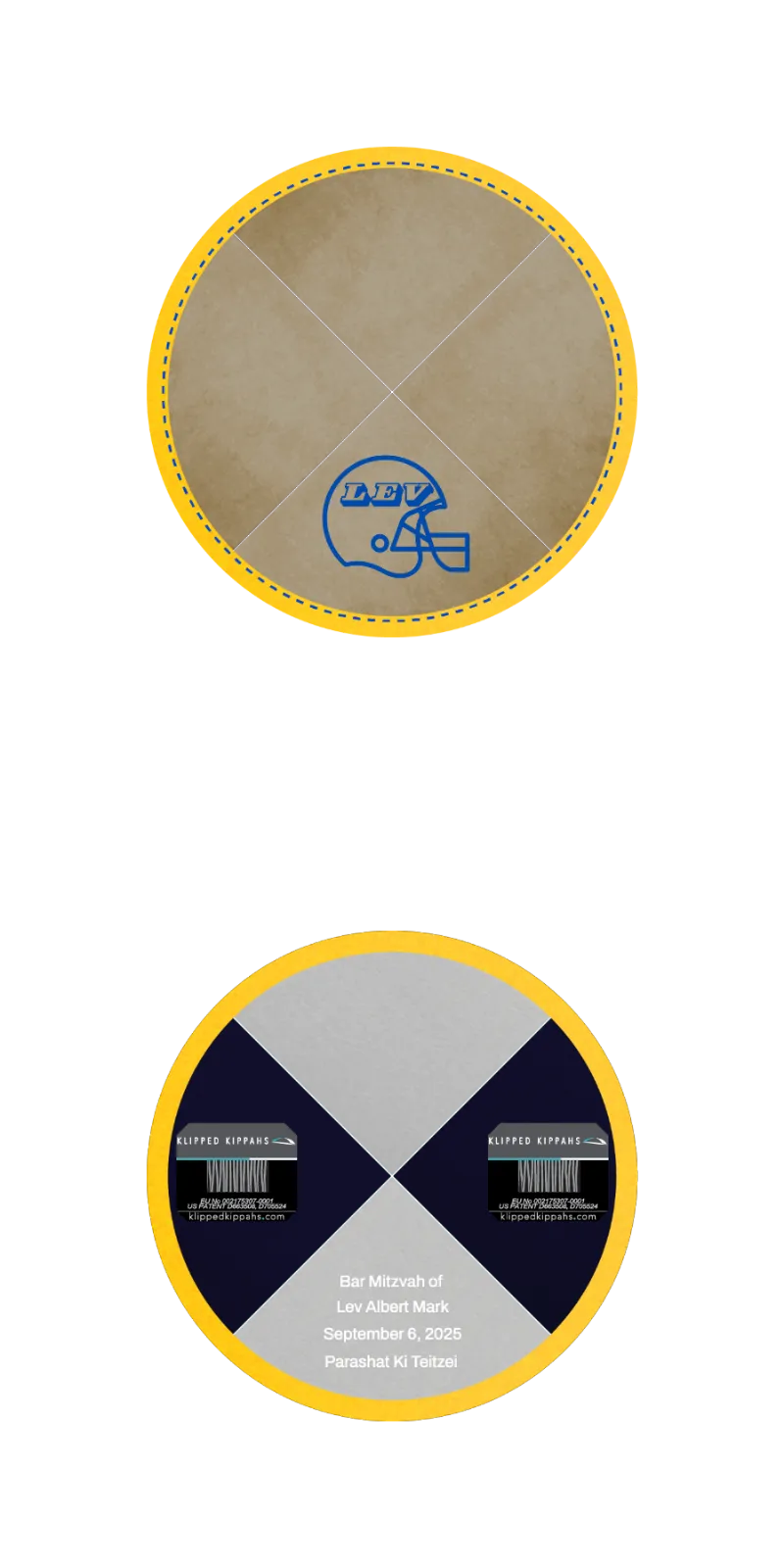 Custom Velvet Kippahs - Customer's Product with price 7.75 ID V1q7O86qncfWDRAjwOwNfJ4U