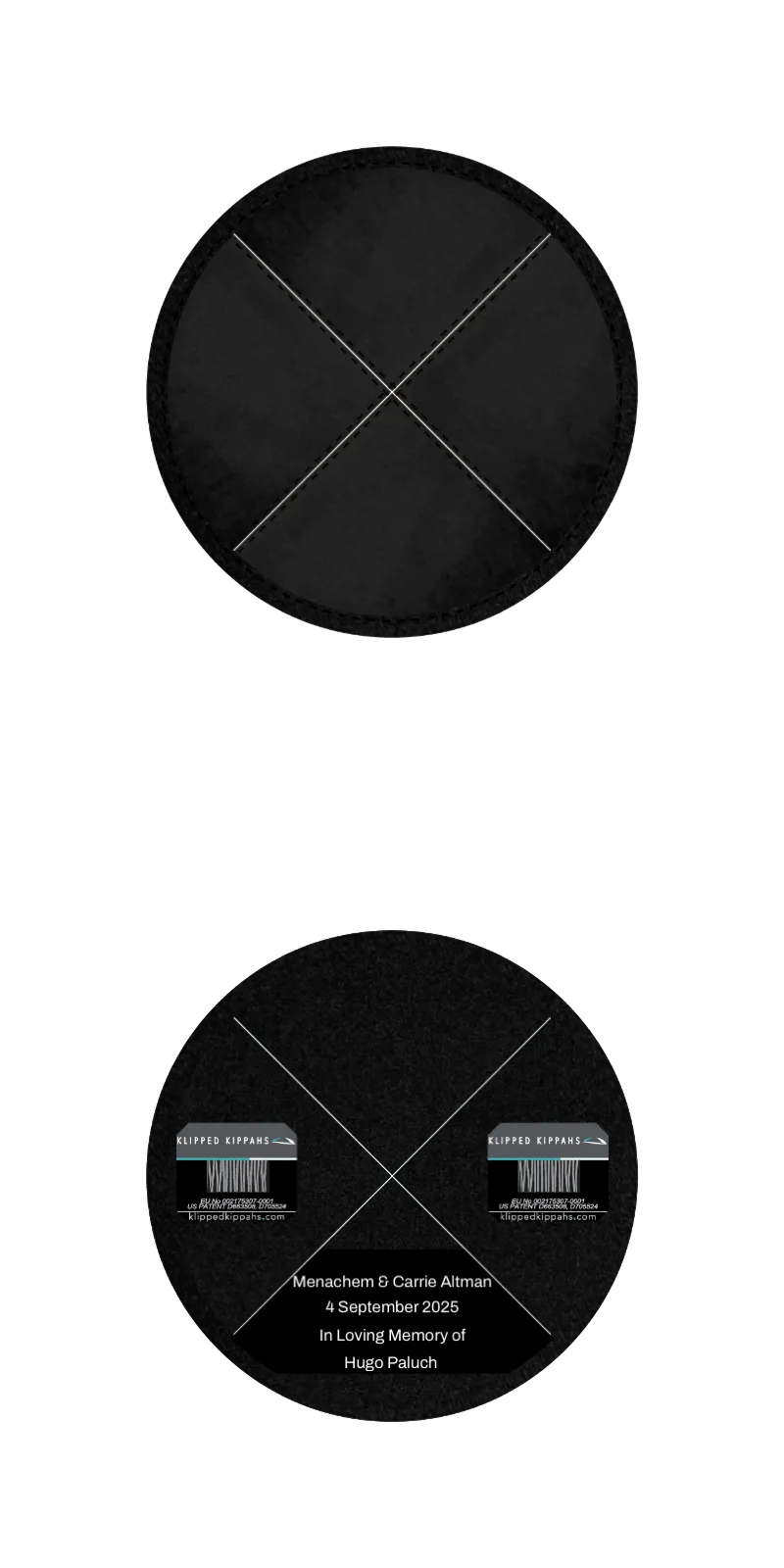Custom Velvet Kippahs - Customer's Product with price 5.65 ID NQfQQwsKc7Qa0IkZhywV5OjP