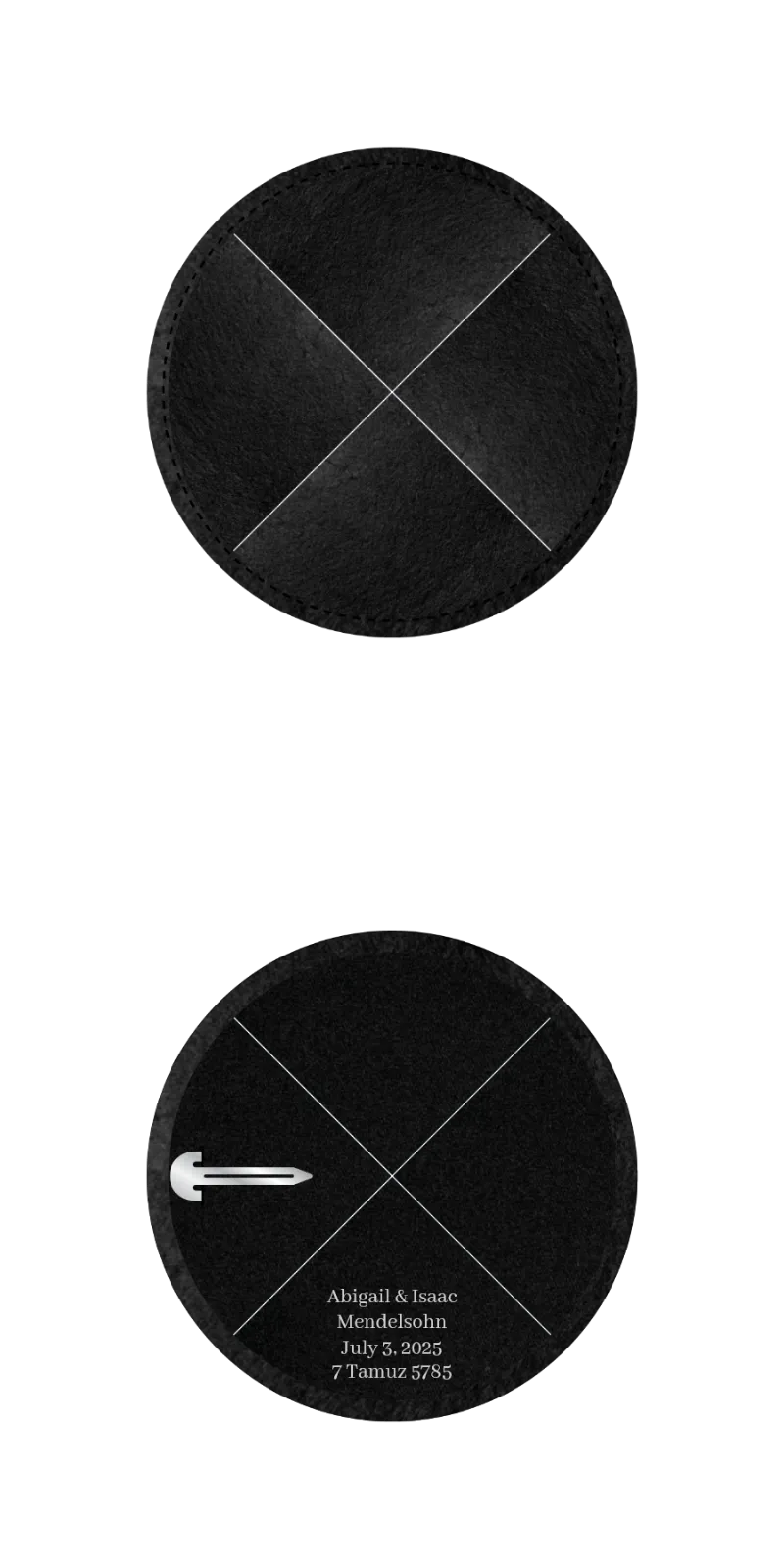 Custom Microsuede Kippah - Customer's Product with price 4.17 ID S2KjWy_2Pe3wYxSlim_keIfE
