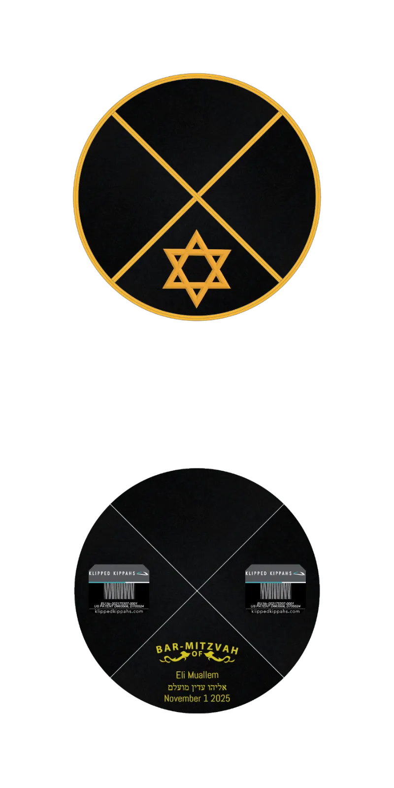 Custom Suede Kippah - Customer's Product with price 5.71 ID 5e96VGPK7H0MkFF1WjZPxHhx