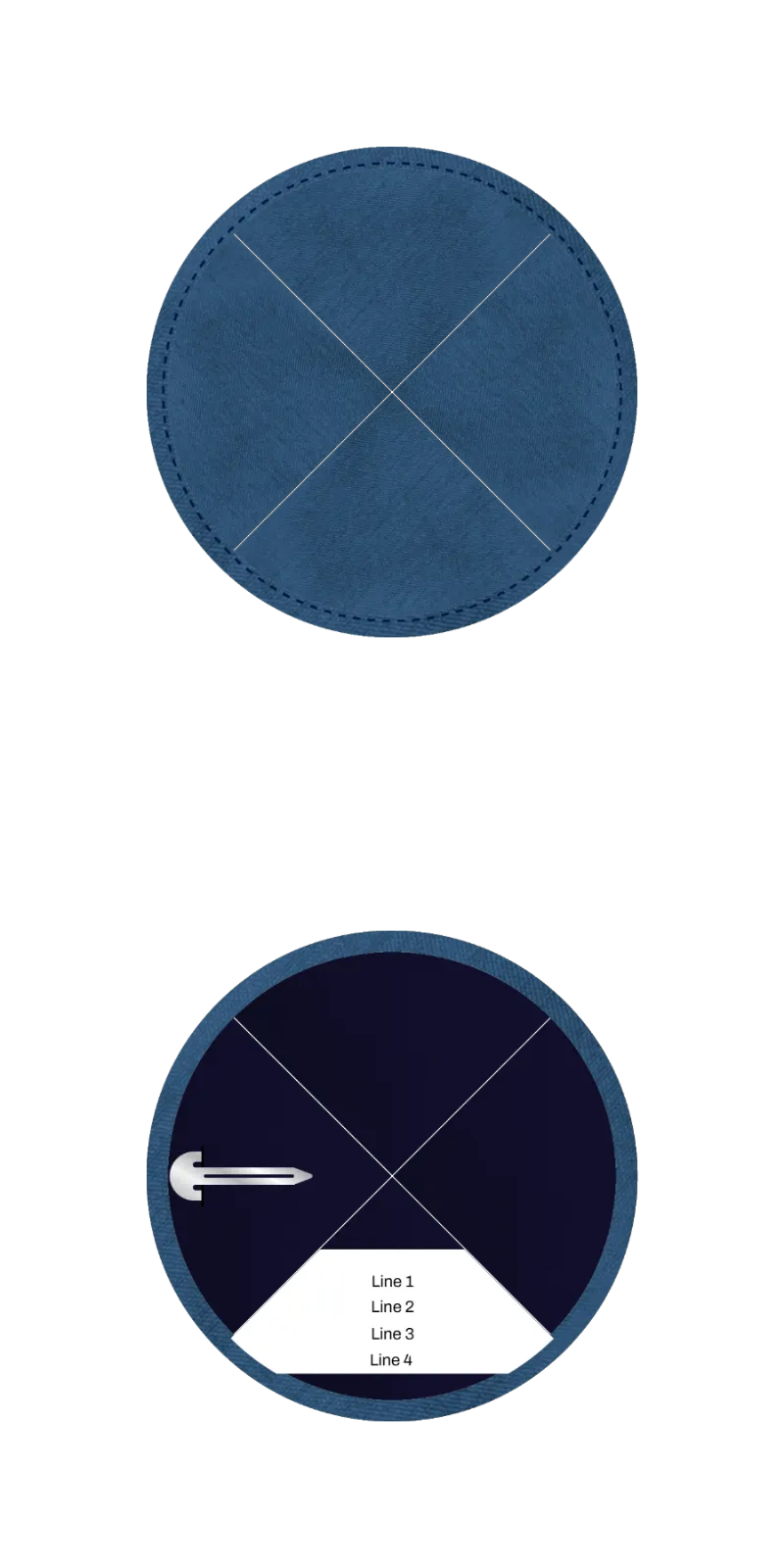 Custom Raw Silk Kippah - Customer's Product with price 3.25 ID rQGkvdSddbC02kEyzntgbgDd
