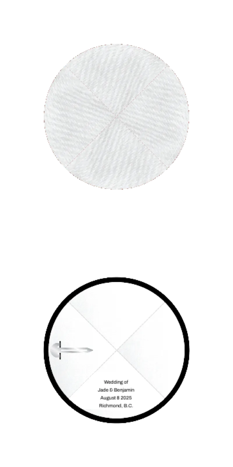 Custom Raw Silk Kippah - Customer's Product with price 5.05 ID 2cmumJtnFJFCgD4ZYGP8doUJ