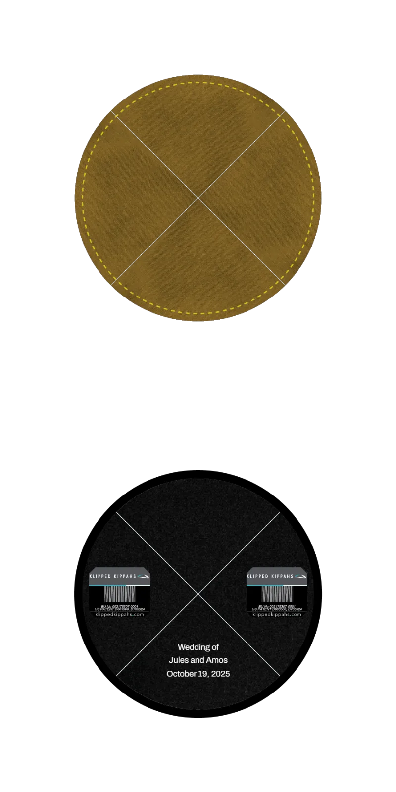 Custom Raw Silk Kippah - Customer's Product with price 3.95 ID K5MVUwU6rU8YUURnFMDCg0pK