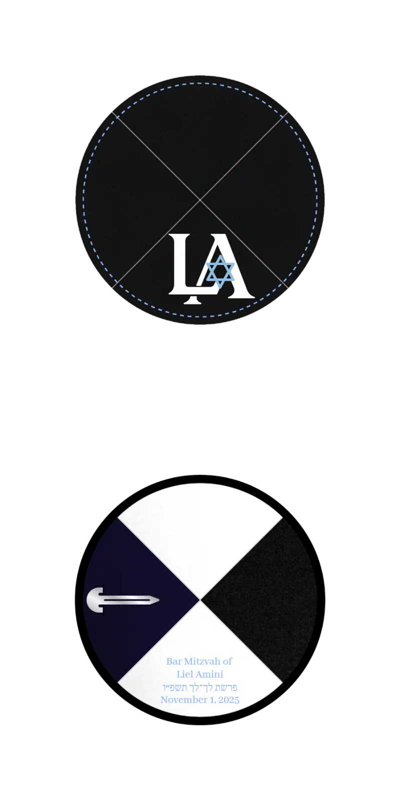 Custom Raw Silk Kippah - Customer's Product with price 3.85 ID Skl3lofafSTa433Su-bBLkSo