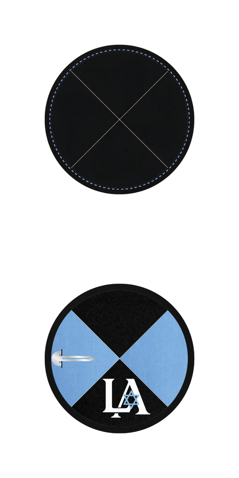 Custom Raw Silk Kippah - Customer's Product with price 3.25 ID JfHjllWvaA9aBglPojBgFp0T
