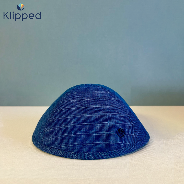 Blue suit K-Kippah