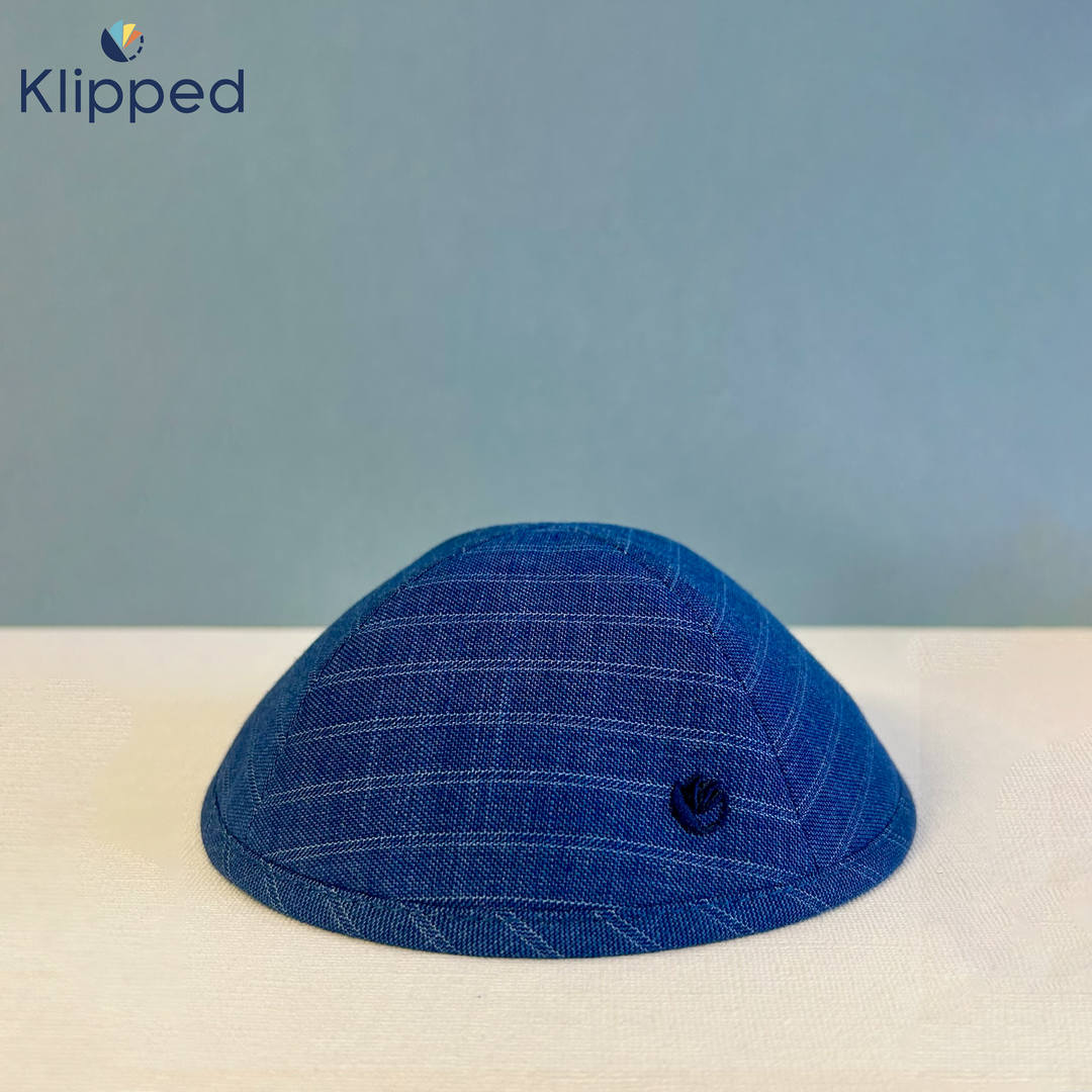 Blue suit K-Kippah