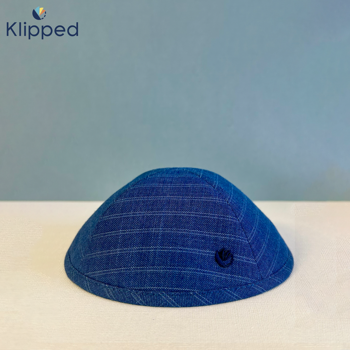Blue suit K-Kippah