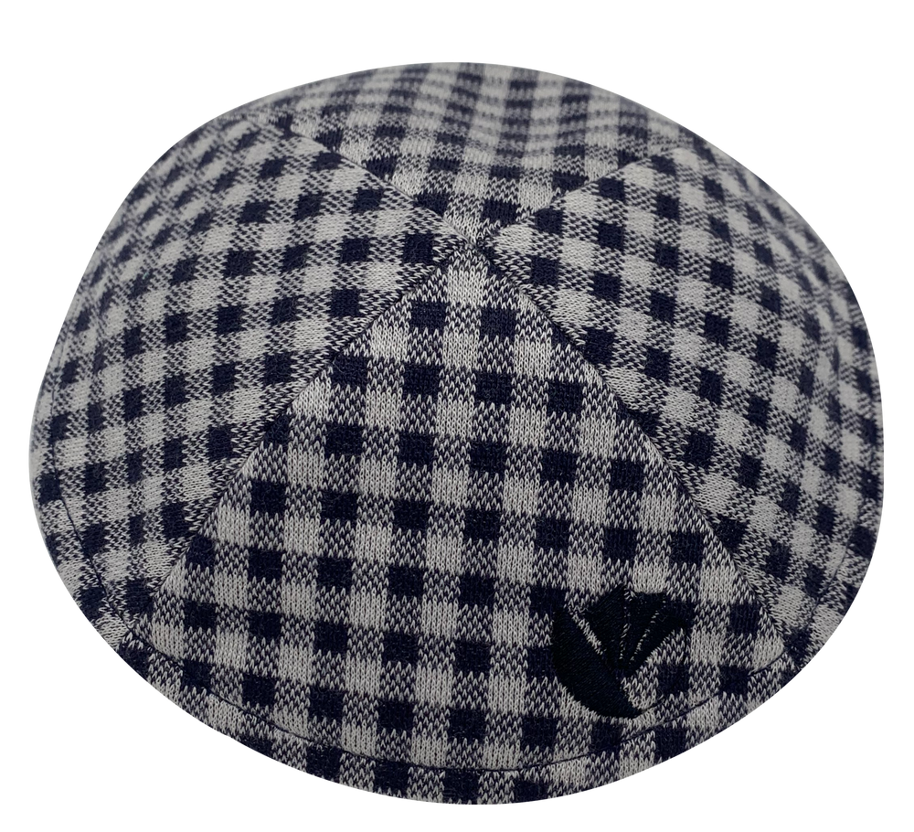 Navy Gingham - with no rim