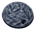 Navy Mayim Kippah - with rim
