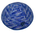 Blue Mayim Kippah - with rim