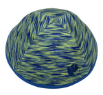 Green Mayim Kippah - with rim