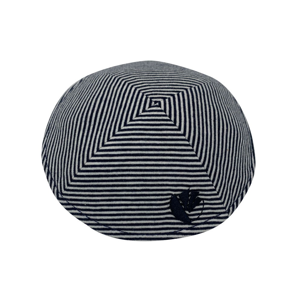 Navy Seer Sucker - with no rim