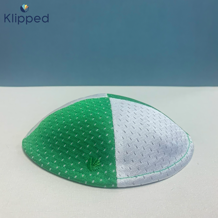 Green and White Mesh