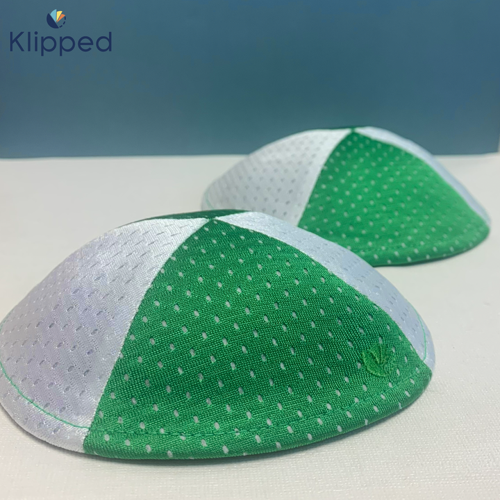 Green and White Mesh