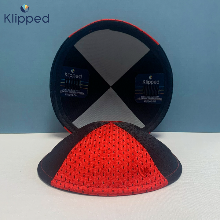 Black and Red Mesh