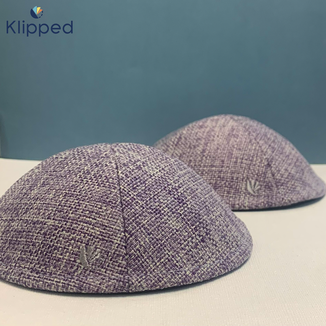 Purple Burlap  no rim