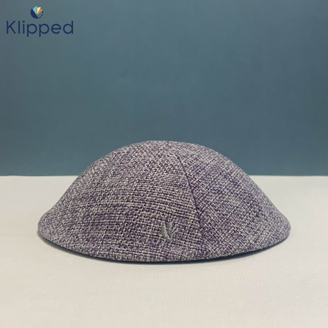 Purple Burlap  no rim