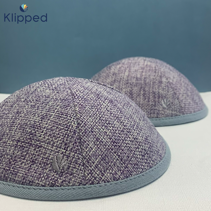 Purple Burlap with Rim