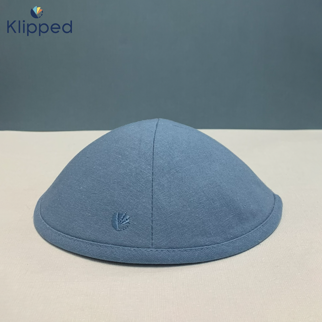 Blue gray Linen