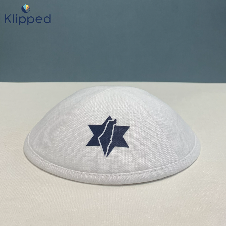 White Linen with Israel logo