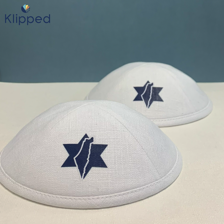 White Linen with Israel logo