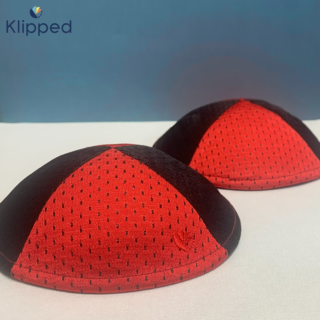 Black and Red Mesh