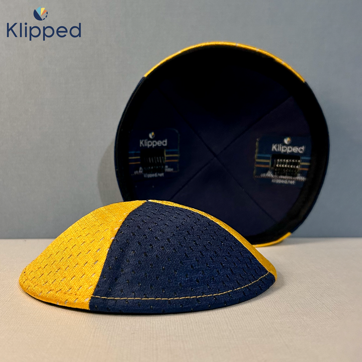 Yellow & Navy Mesh