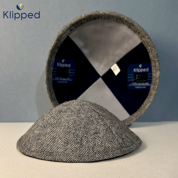 Gray Herringbone