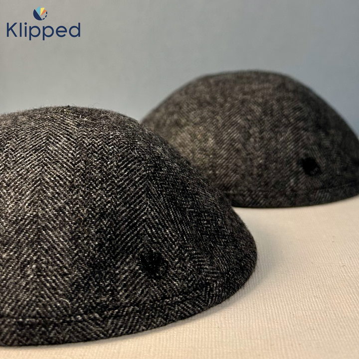 Charcoal Herringbone