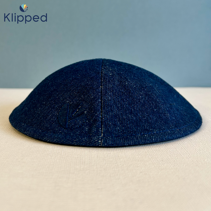 Dark Blue Denim Kippah