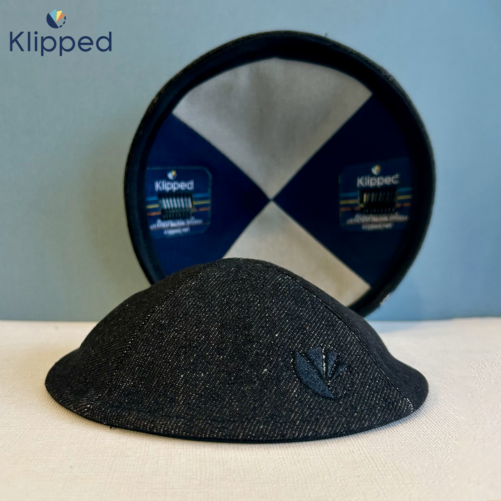 Black Denim Kippah
