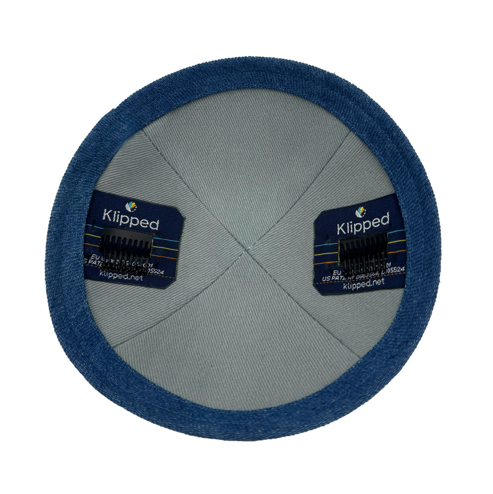Royal Denim Kippah with Rim
