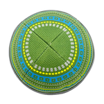 Burlap (Green, Yellow, Blue & Gray details) with Rim