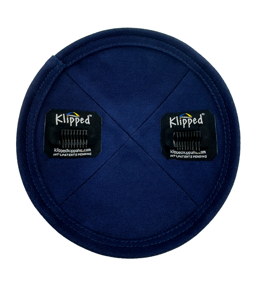 Bulseye Cotton Kippah with Rim